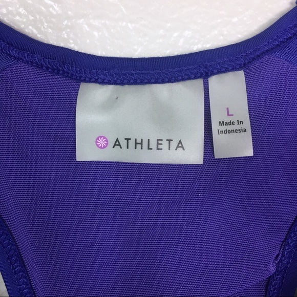 Athleta Purple Layered Swagger Run Tank Top, L - Picture 4 of 6